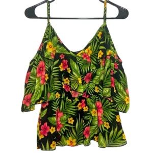 Forever 21 tropical open shoulder top